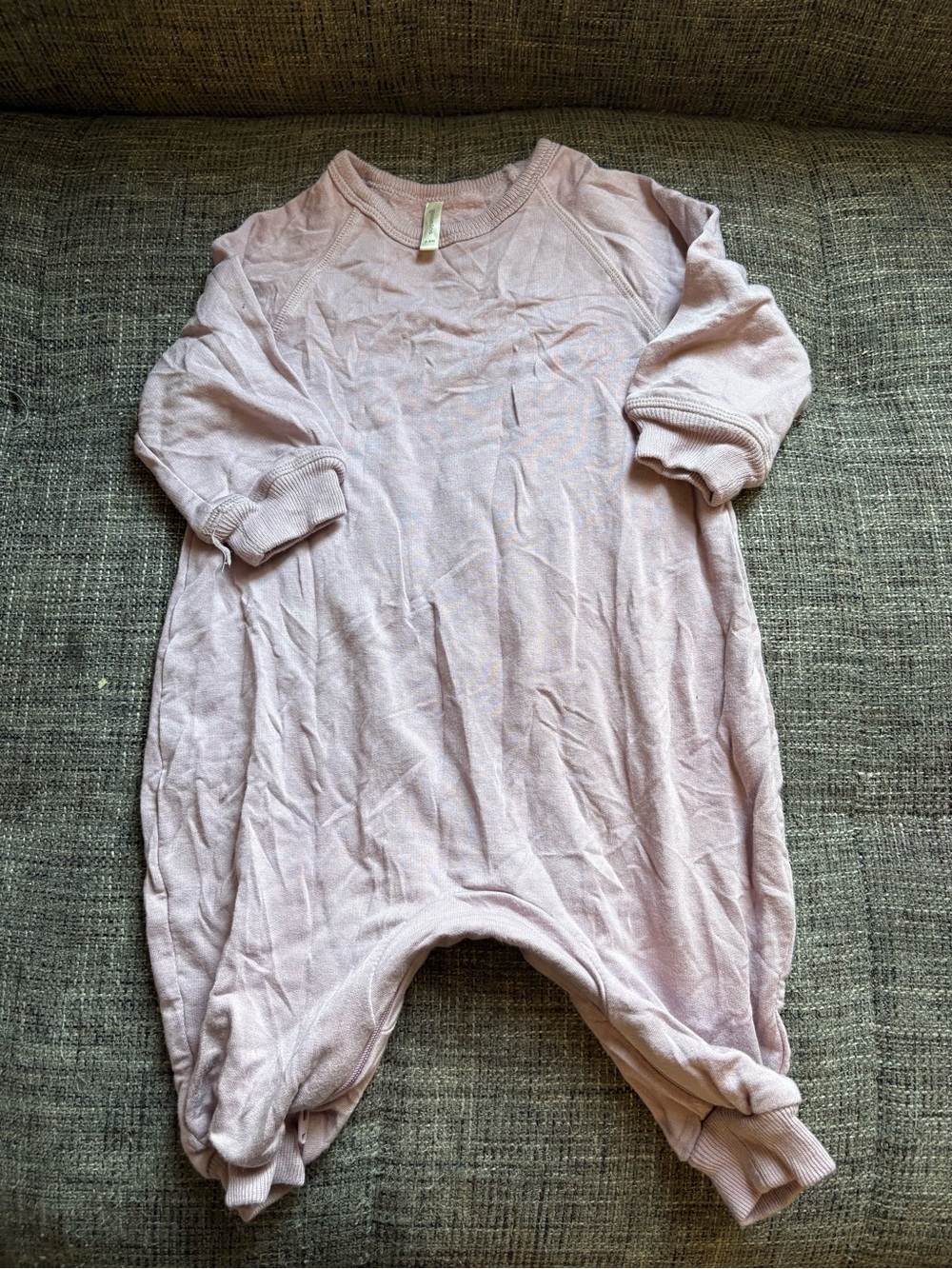 Gunamuna Baby Pink Footedless  Romper 3-6M